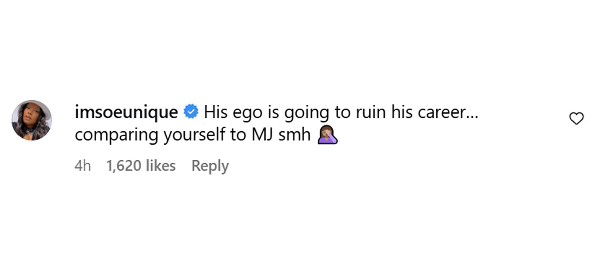 A comment reacting to the news (Image via Instagram/ @hollywoodunlocked)